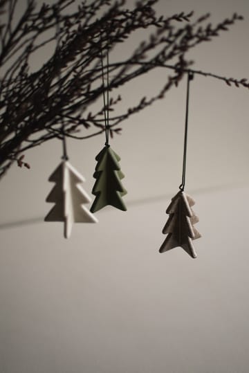 Décoration suspendue Hanging winter tree 7 cm - Green - DBKD