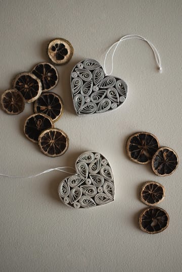 Décoration suspendue Paper heart 8 cm - Mole - DBKD