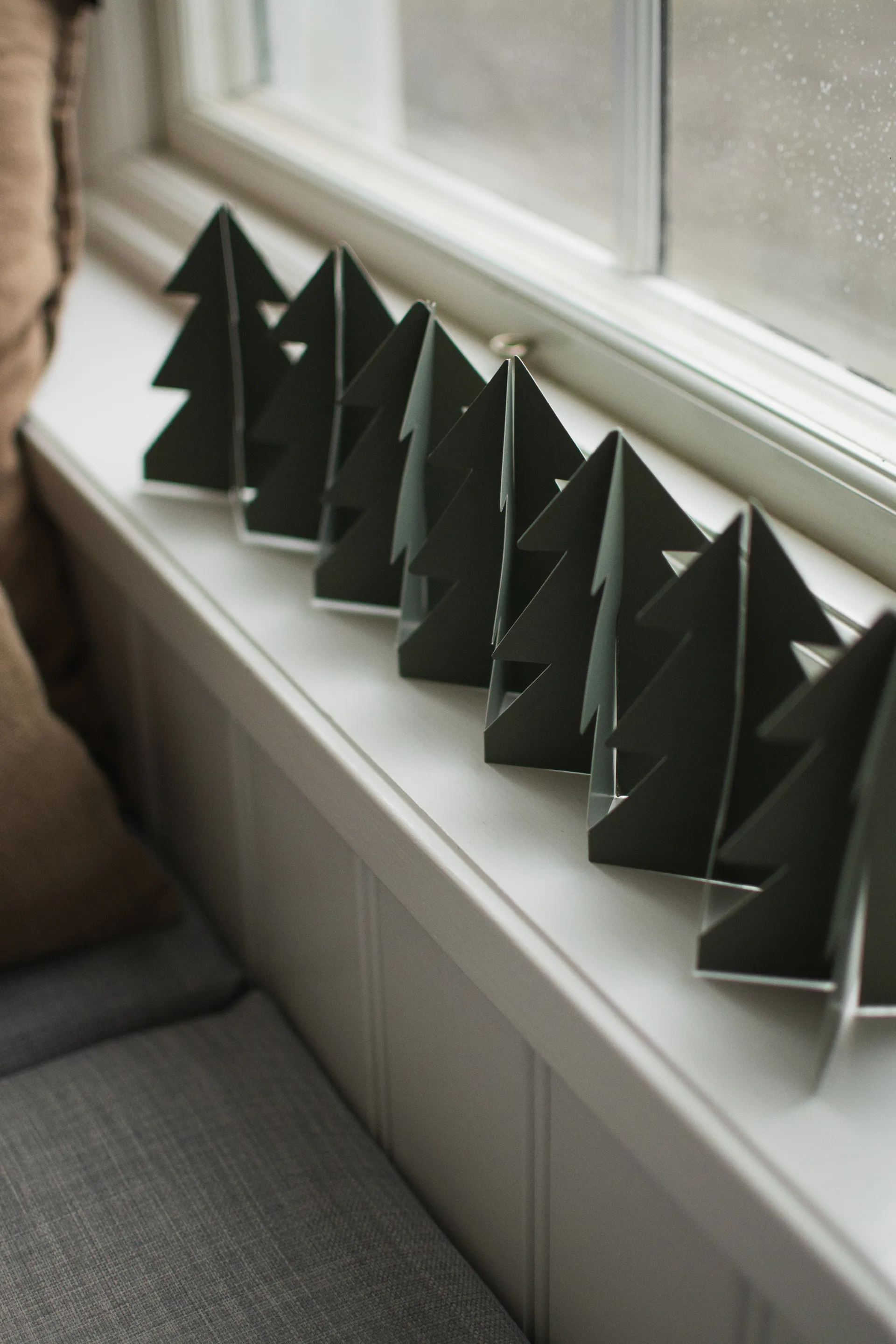 Décoration Tree in a row 60 cm, Green, 7x60 cm DBKD