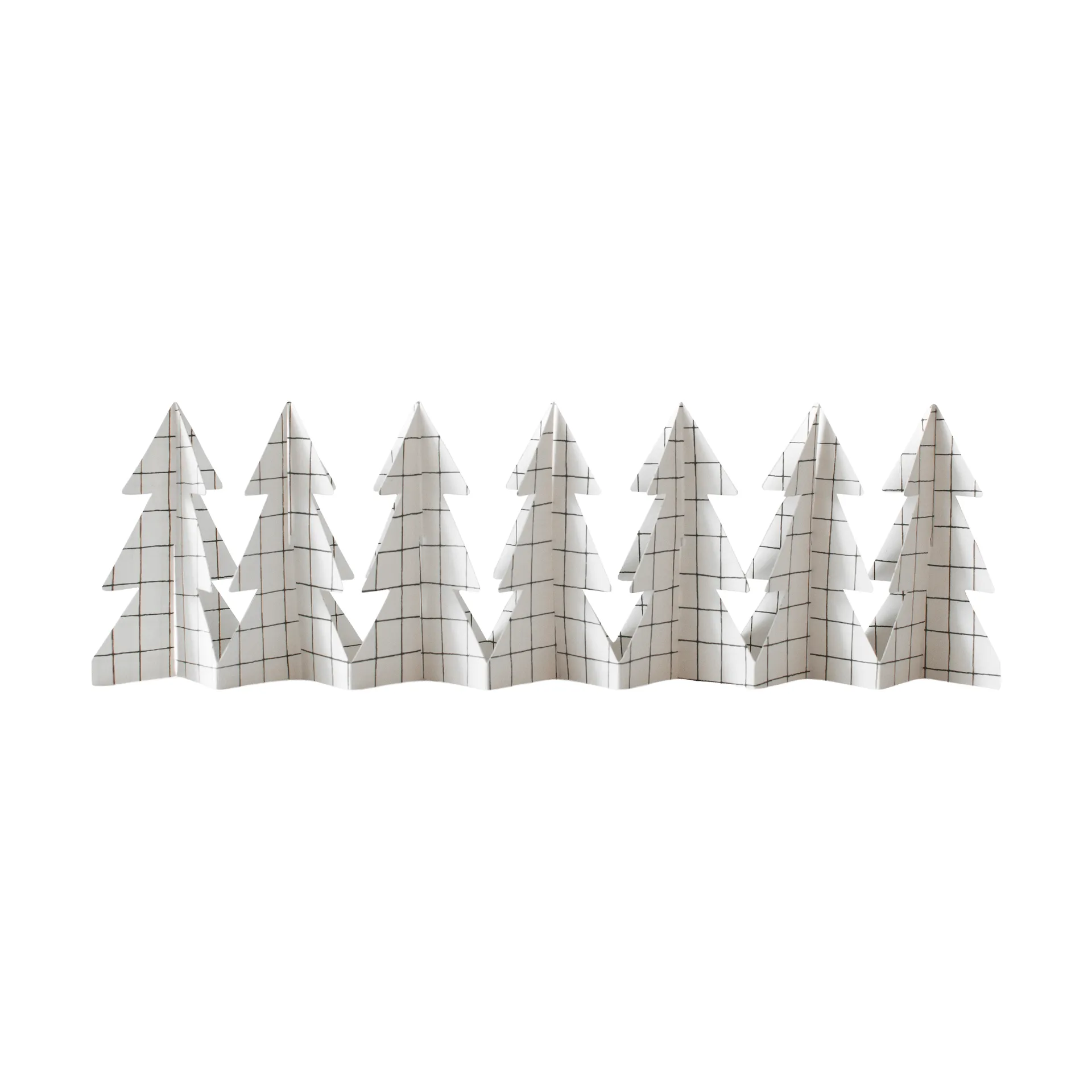Décoration Tree in a row 60 cm, Square white, 12x60 cm DBKD