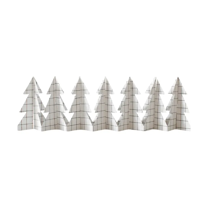 Décoration Tree in a row 60 cm - Square white, 12x60 cm - DBKD