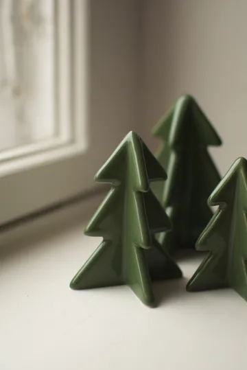 Décoration Winter tree - Green, 8 cm - DBKD