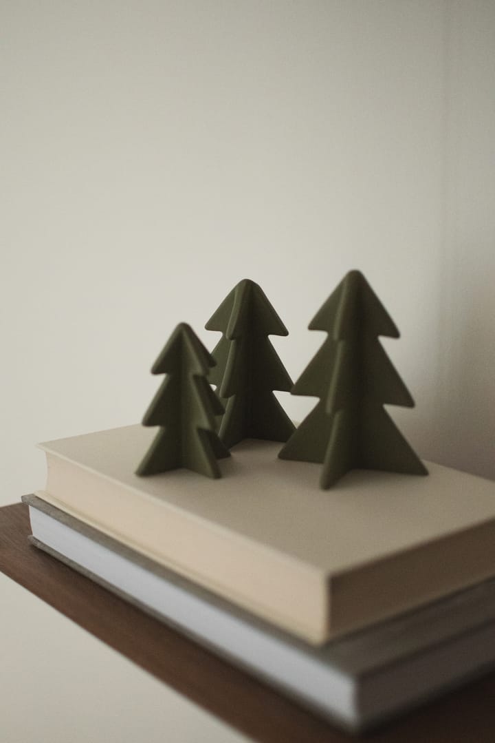 Décoration Winter tree, Green, 8 cm DBKD