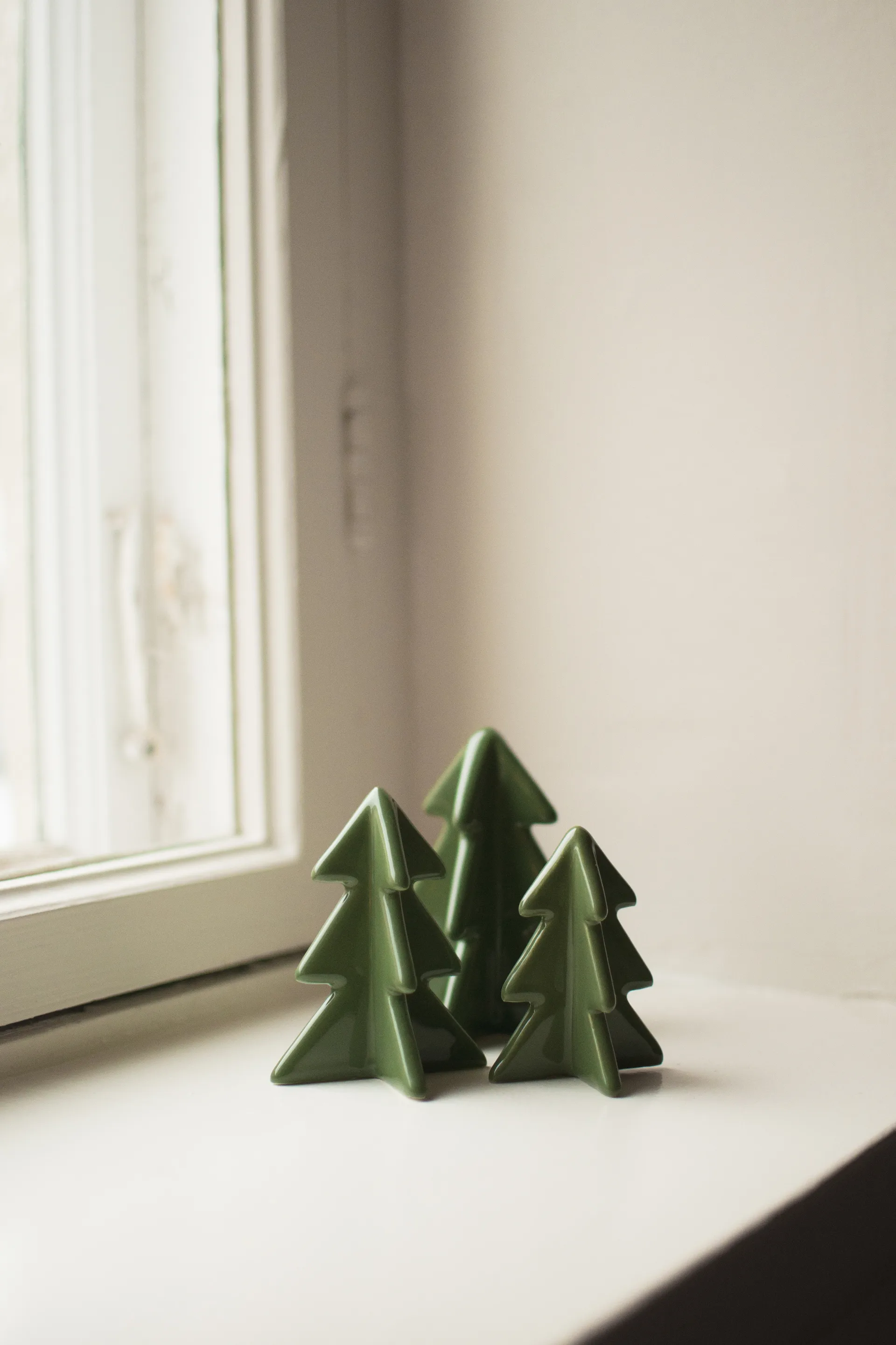 Décoration Winter tree, Green, 8 cm DBKD