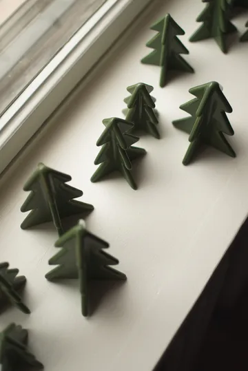 Décoration Winter tree - Green, 8 cm - DBKD