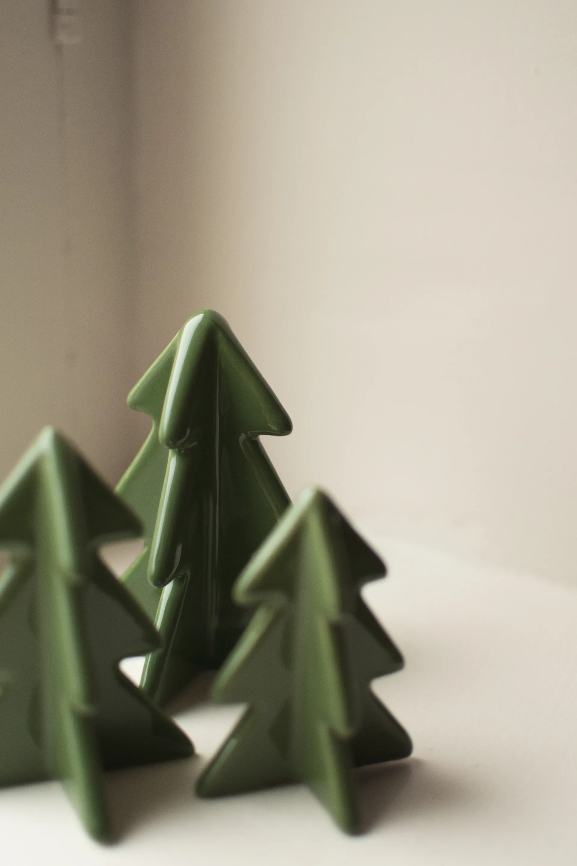 Décoration Winter tree, Green, 9,5 cm DBKD