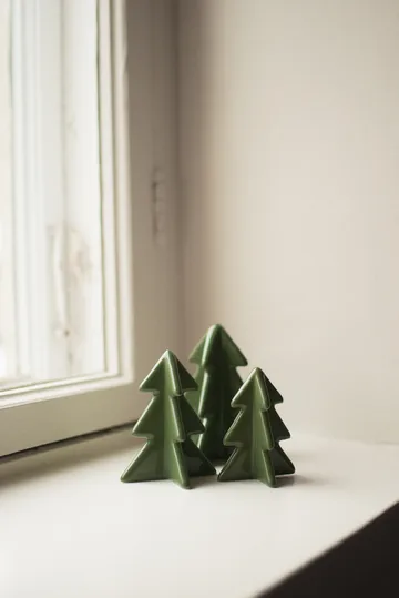 Décoration Winter tree - Green, 9,5 cm - DBKD