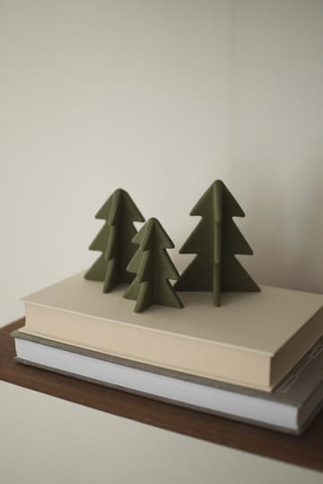 Décoration Winter tree - Green, 9,5 cm - DBKD