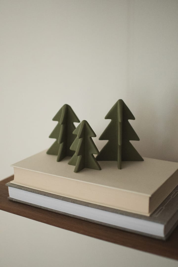 Décoration Winter tree, Green, 9,5 cm DBKD