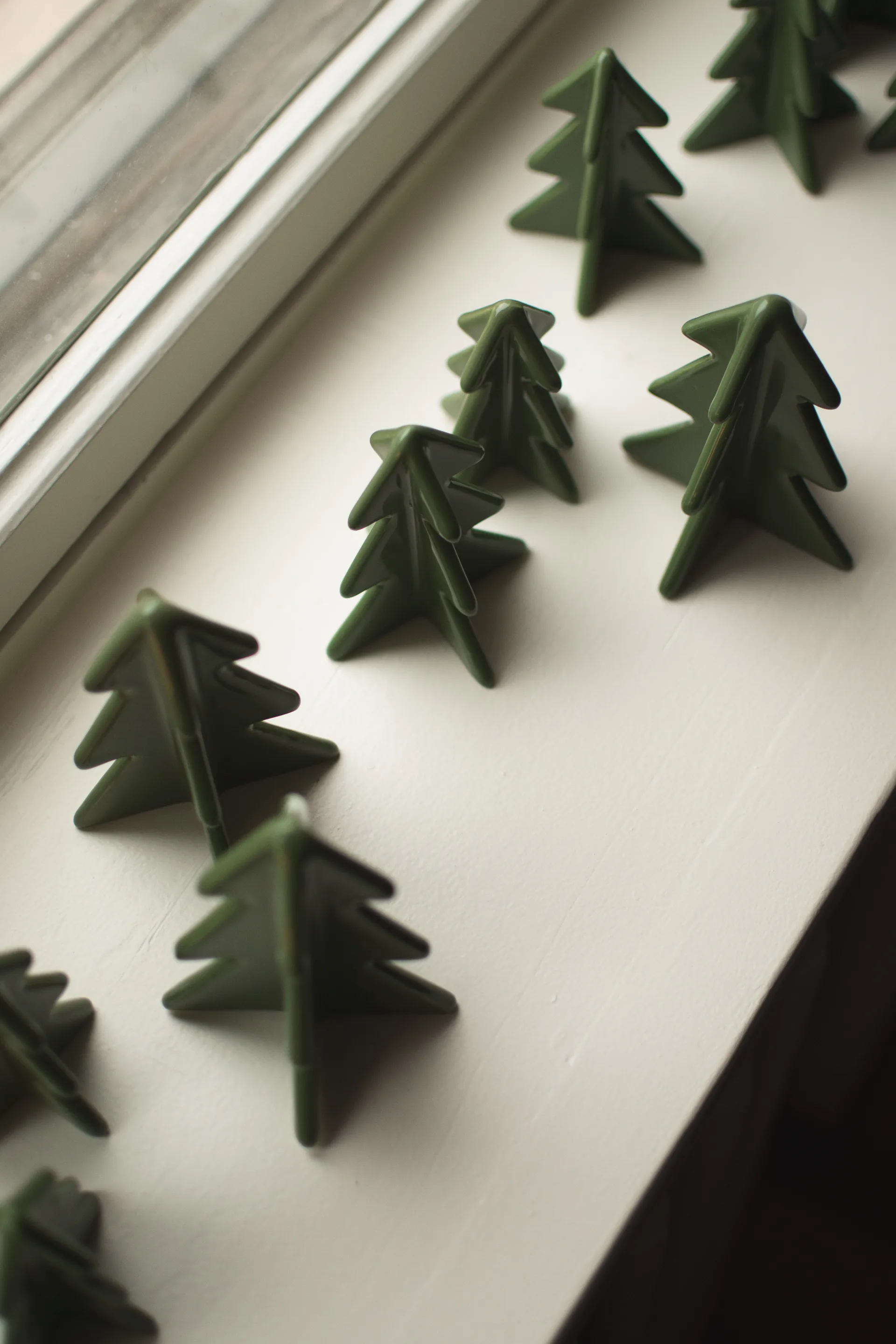 Décoration Winter tree, Green, 9,5 cm DBKD