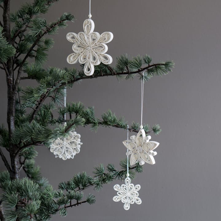 Flocon de neige Light Flake blanc, Petit Ø8 cm DBKD