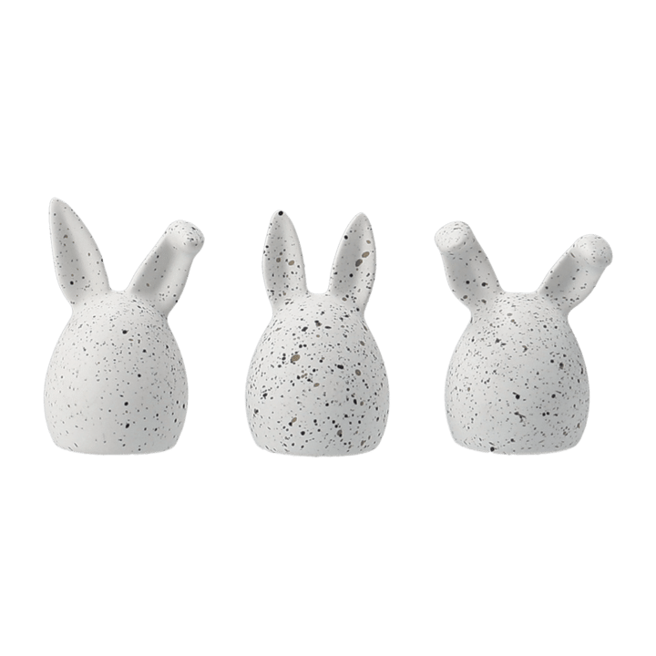 Lièvres de Pâques Triplets Lot de 3 - White dot - DBKD