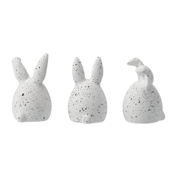 Lièvres de Pâques Triplets Lot de 3 - White dot - DBKD