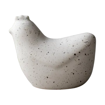 Mini poules 8 cm - Point blanc - DBKD