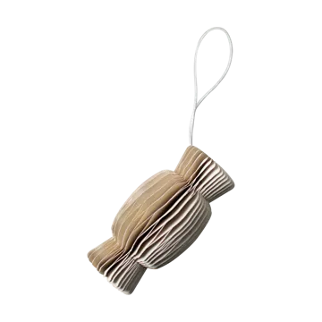 Ornement de Noël Paper Candy - Beige - DBKD