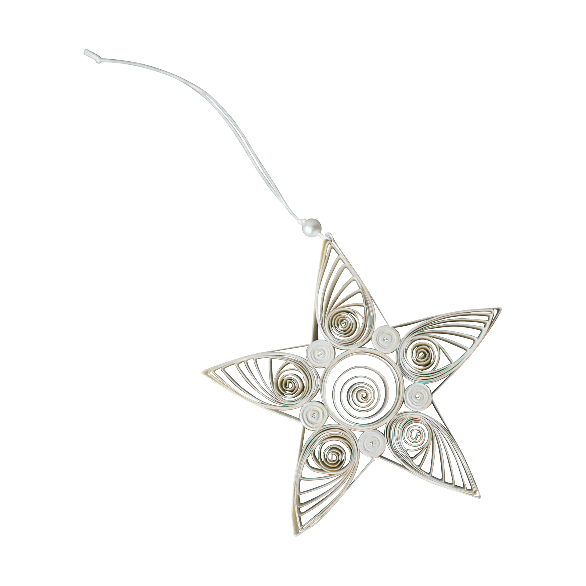 Ornement de Noël Paper Star 10,5 cm, White DBKD