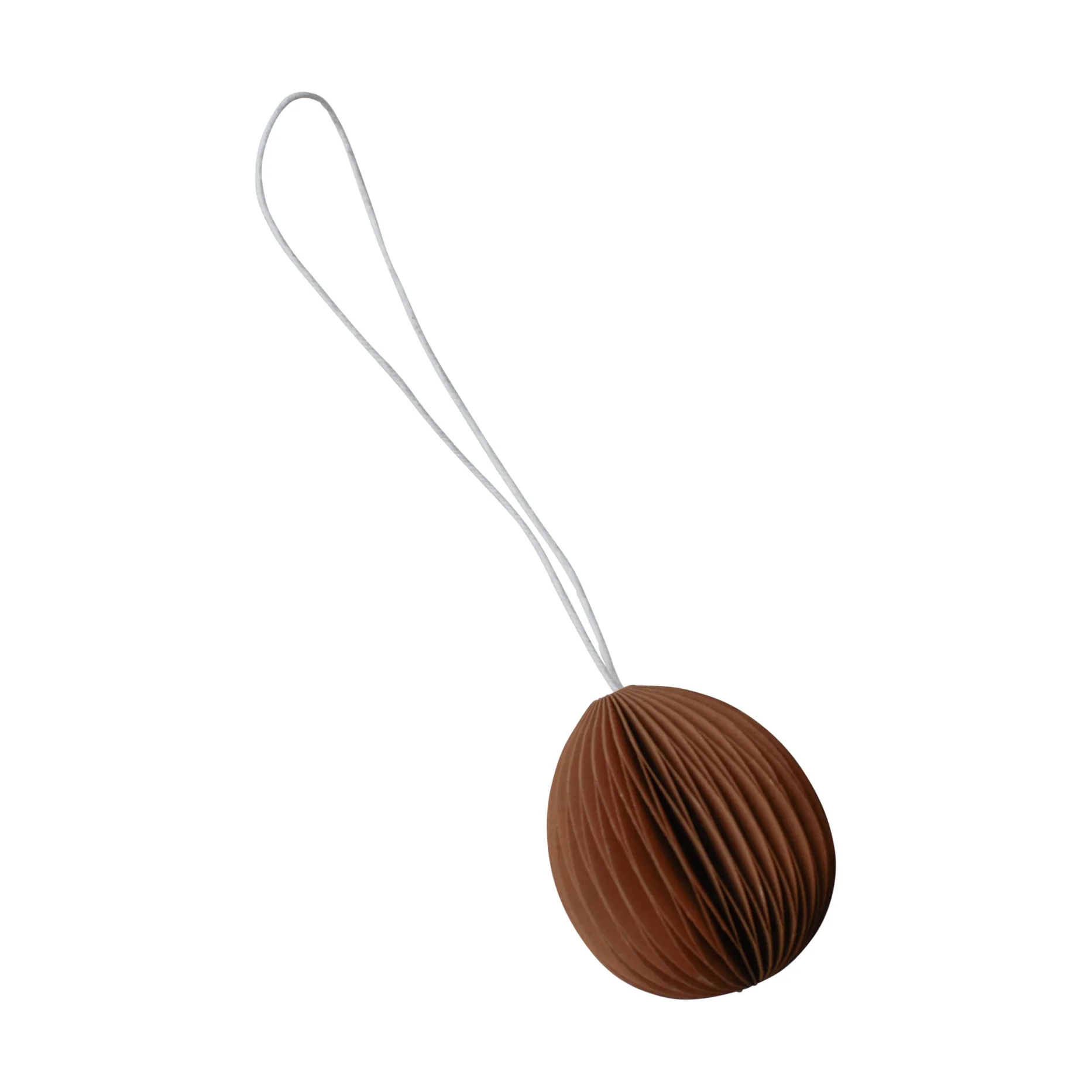 Pendentif de Pâques Ovoid papier small 4 cm, Terracotta DBKD