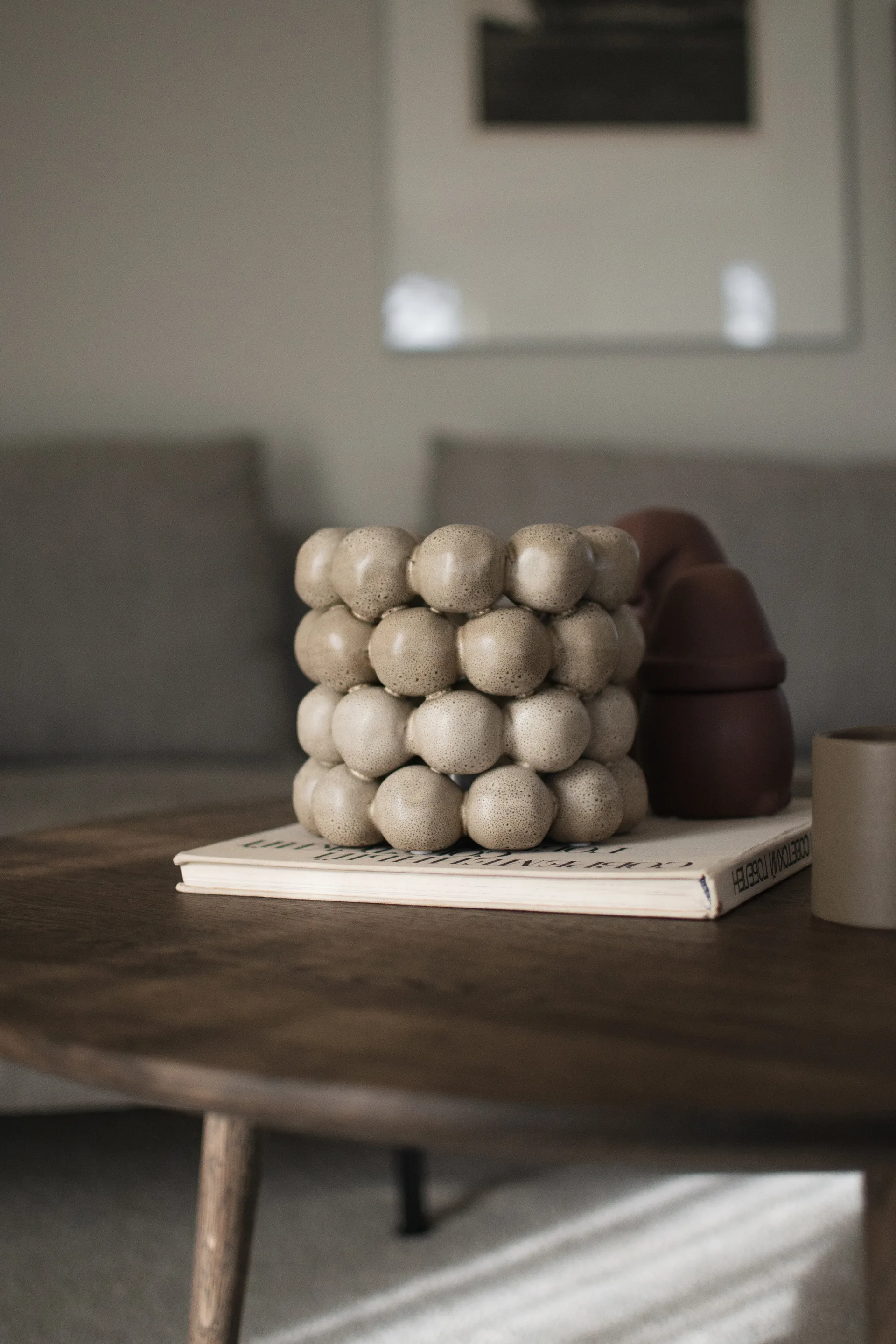 Photophore Bright Ø 17 cm, Beige DBKD