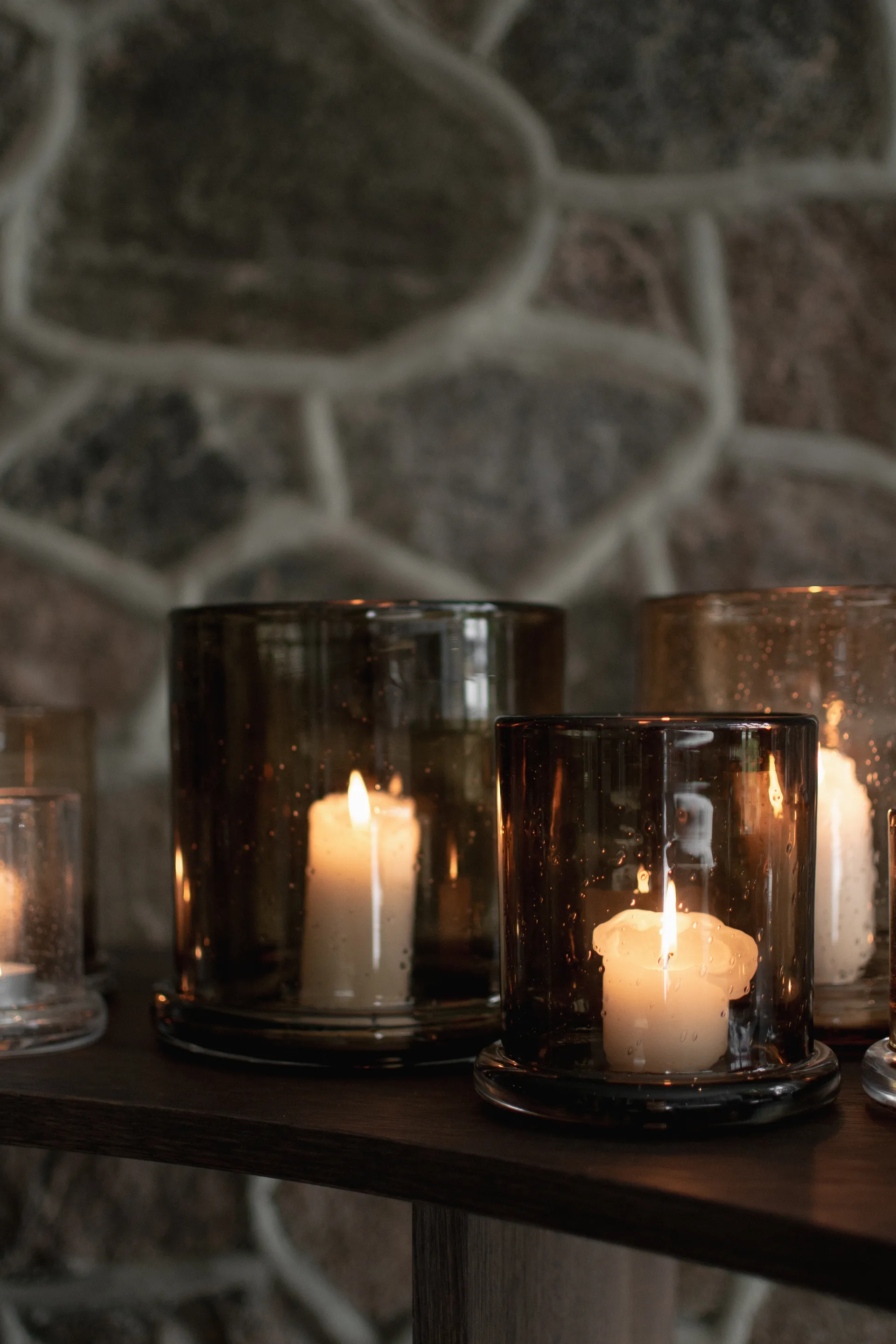 Photophore Bubble Ø10 cm, Brown DBKD