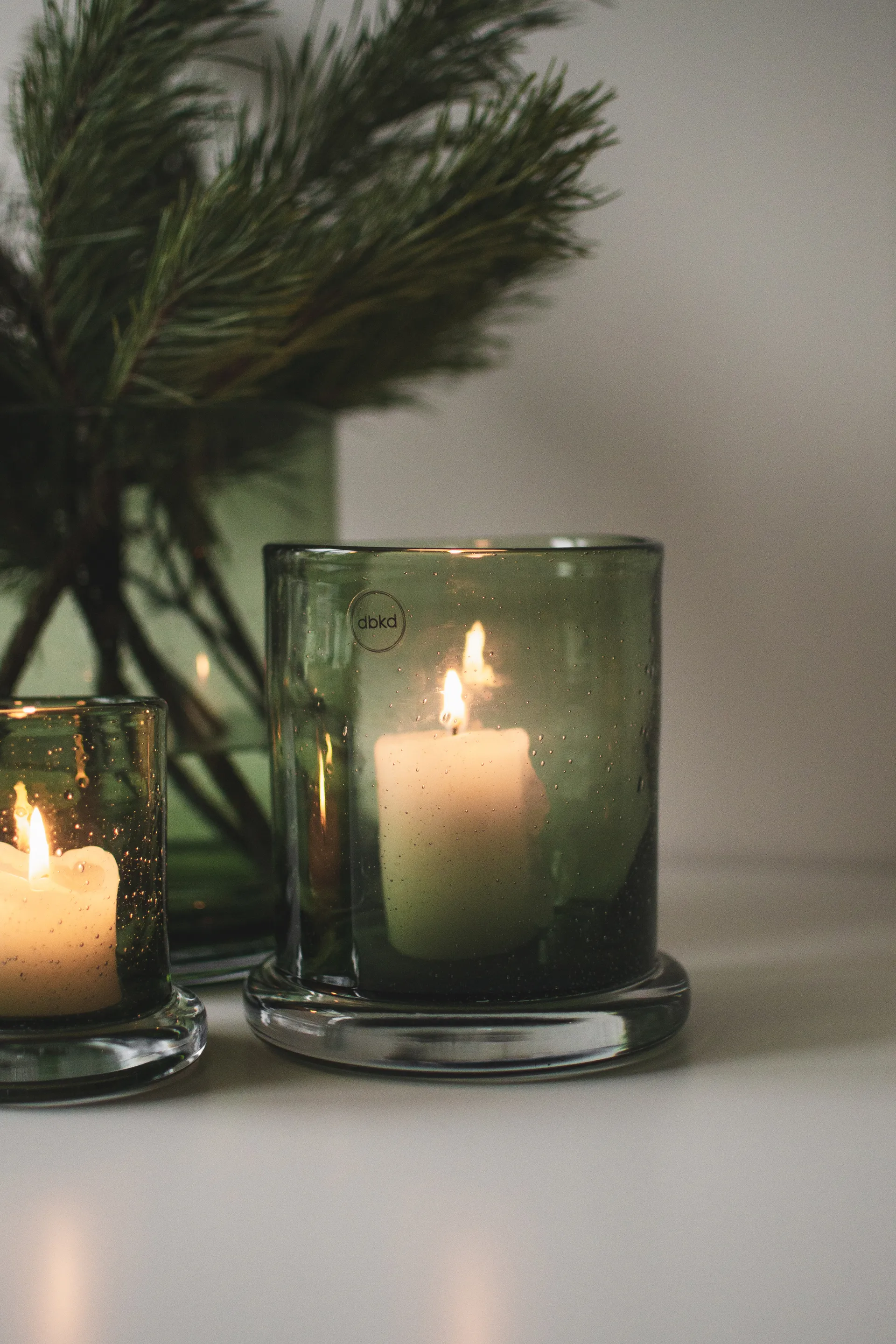 Photophore Bubble Ø14 cm, Green DBKD