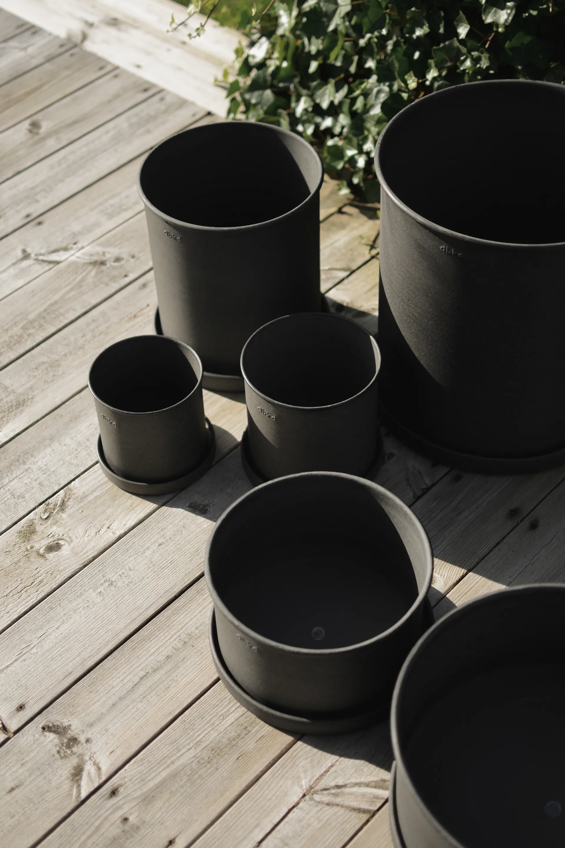 Plant Pot pot small lot de 2, Black DBKD