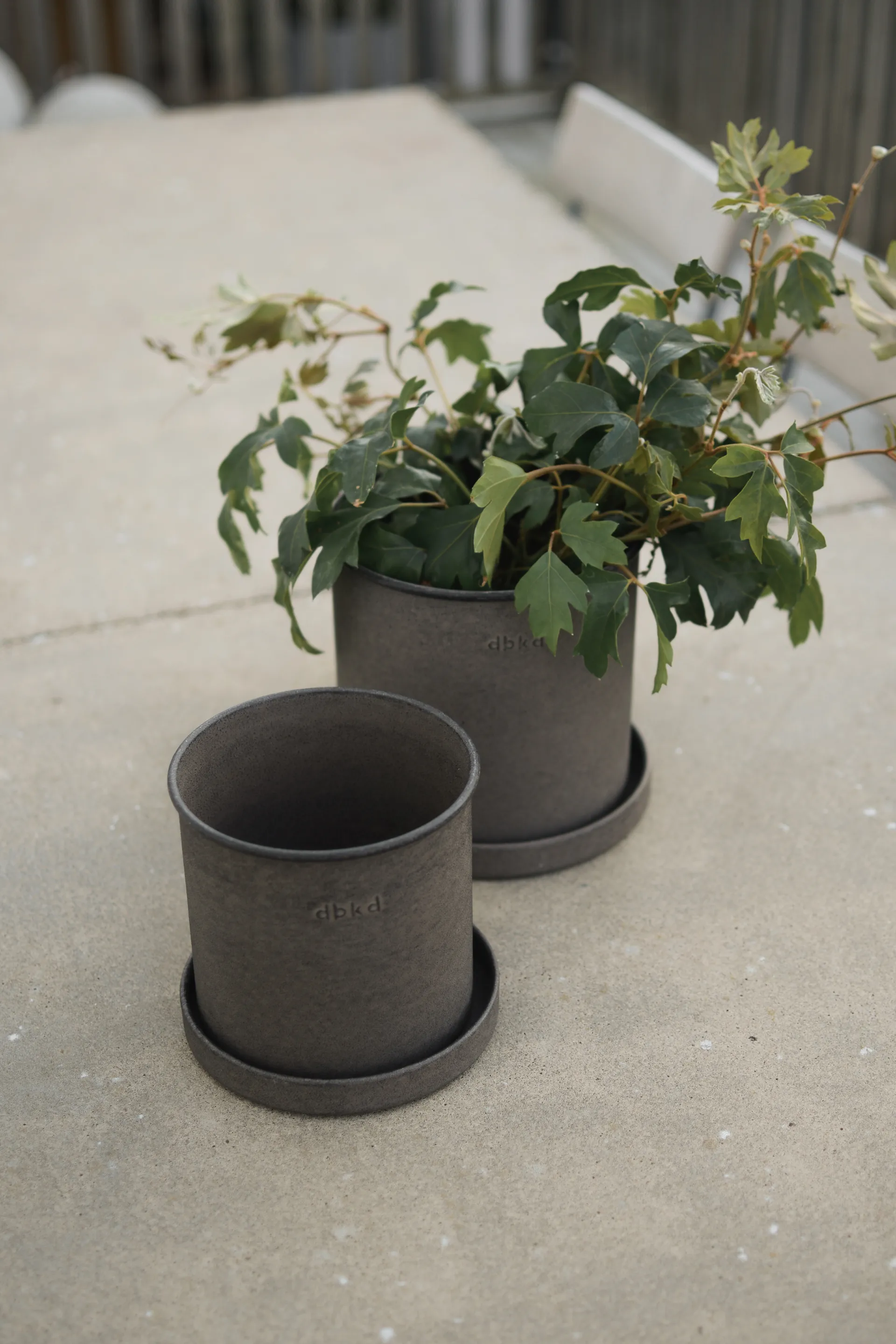 Plant Pot pot small lot de 2, Brown DBKD