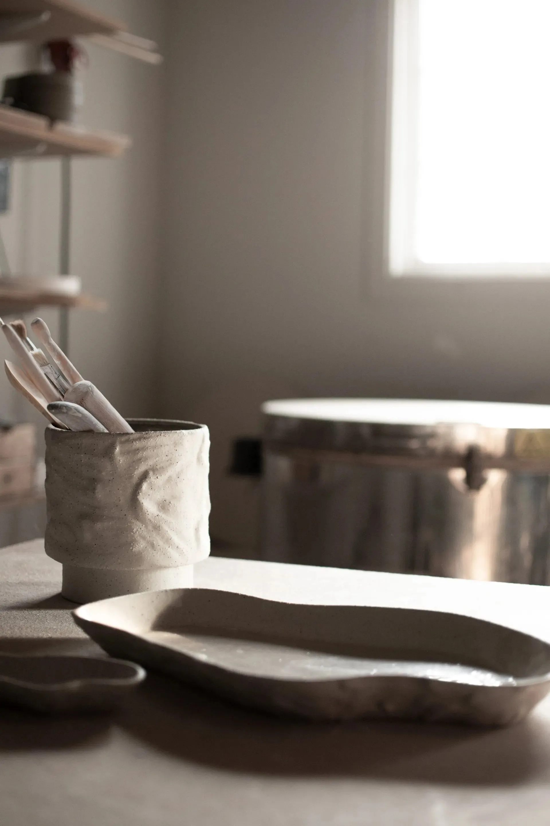 Plat Flow small 9x14 cm, Sand DBKD