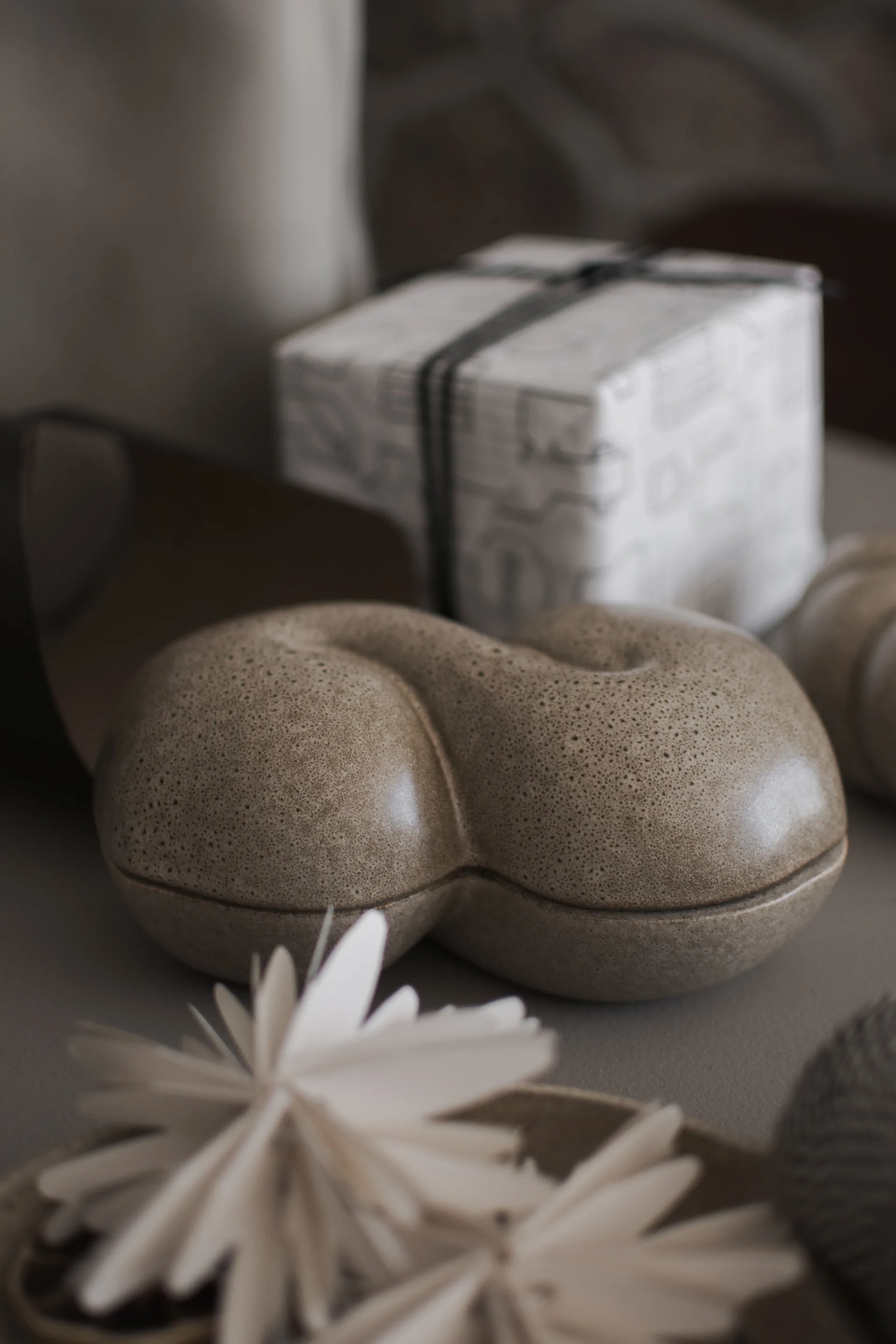 Plateau de présentation Bun 18x30 cm, Beige DBKD