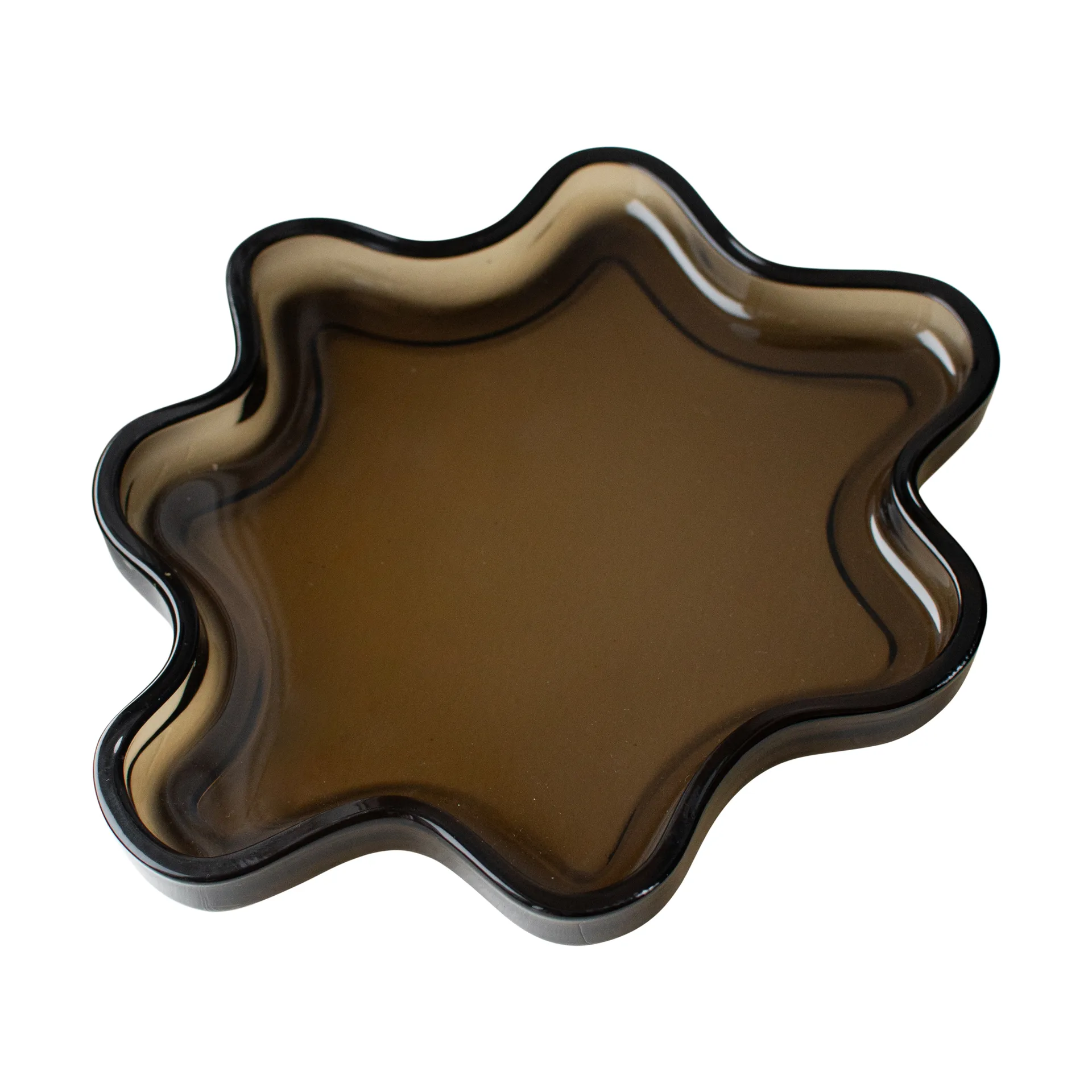 DBKD Plateau décoratif Filter Brown, Ø22x2 cm