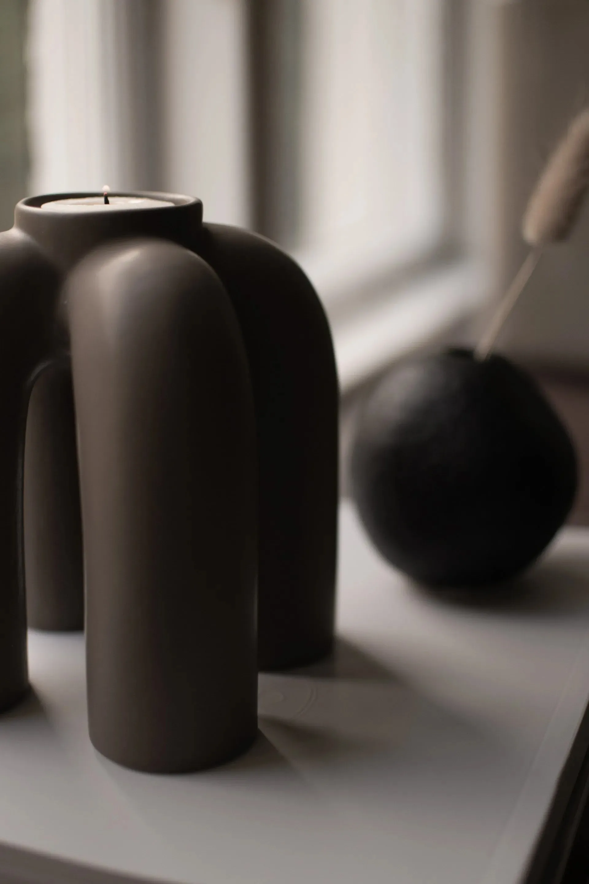 Porte-bougie à réchaud Rope 14x14 cm, Poussière DBKD