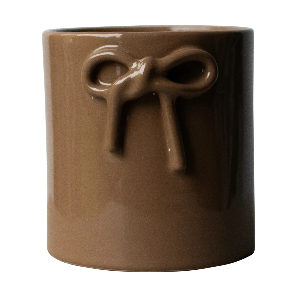 Pot Bow Ø14 cm, Shiny nougat DBKD