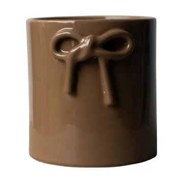 Pot Bow Ø14 cm - Shiny nougat - DBKD