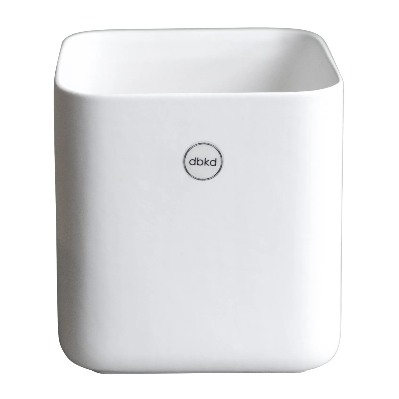 Pot Cube small Ø13 cm, Matte white DBKD