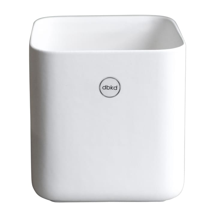 Pot Cube small Ø13 cm - Matte white - DBKD