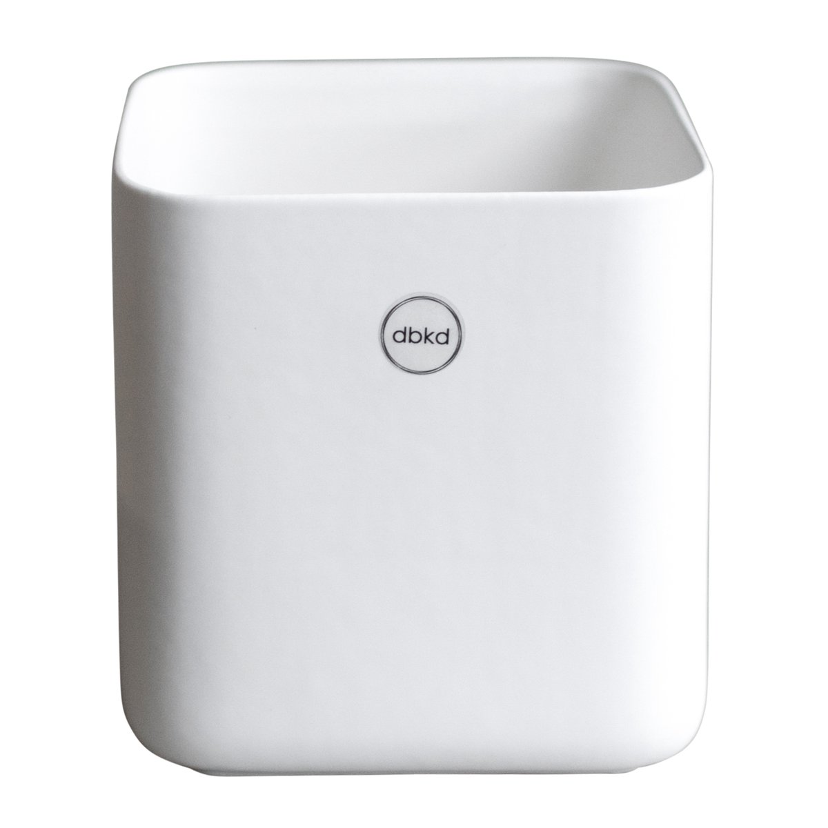 DBKD Pot Cube small o13 cm Matte white | Design Scandinave | Cache-pots | Blanc