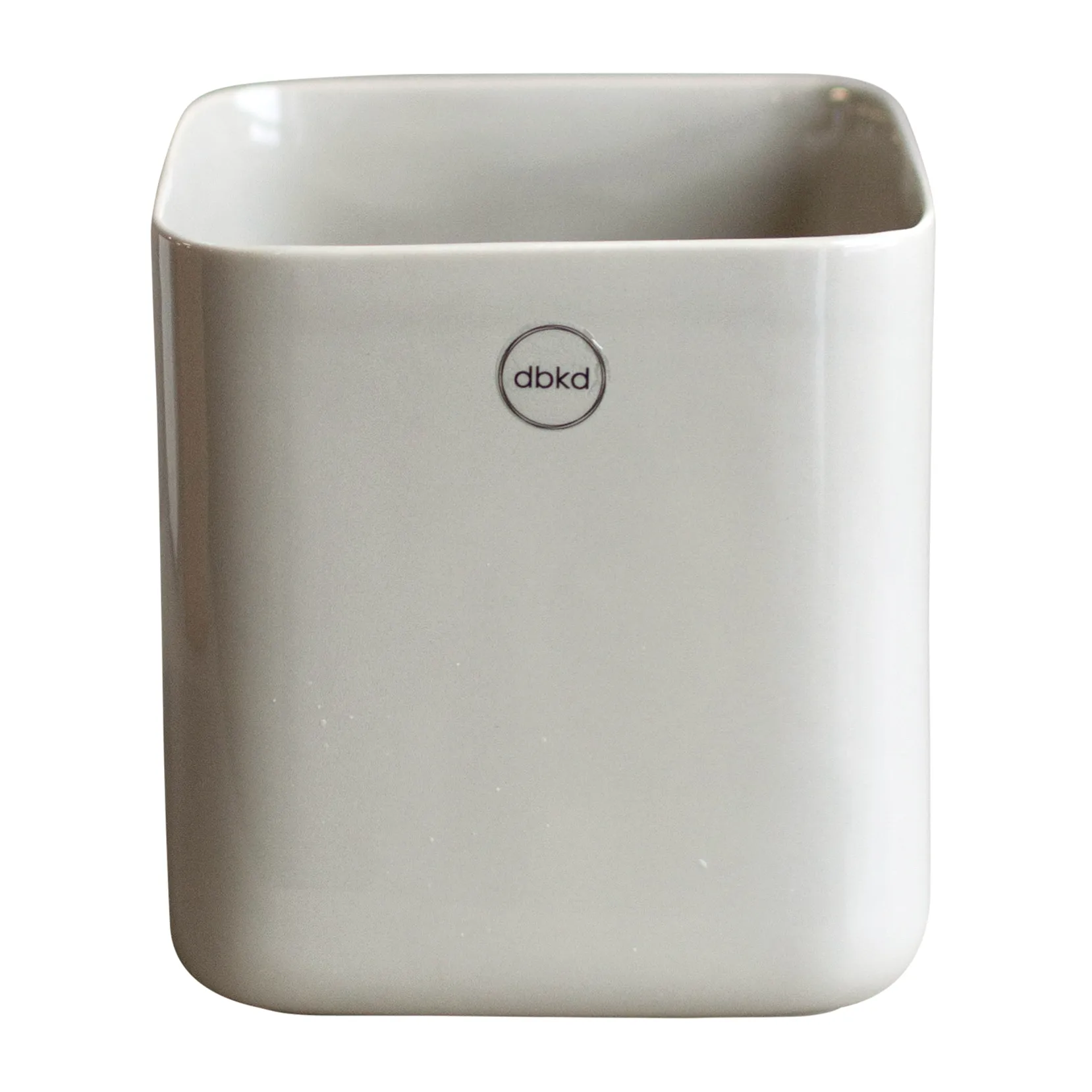 Pot Cube small Ø13 cm, Shiny mole DBKD