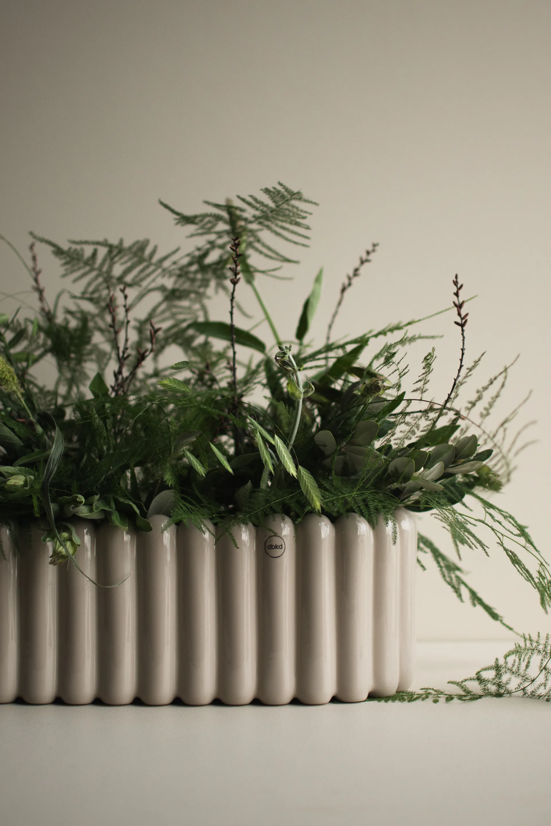 Pot de fleur Mist oval, Shiny mole DBKD