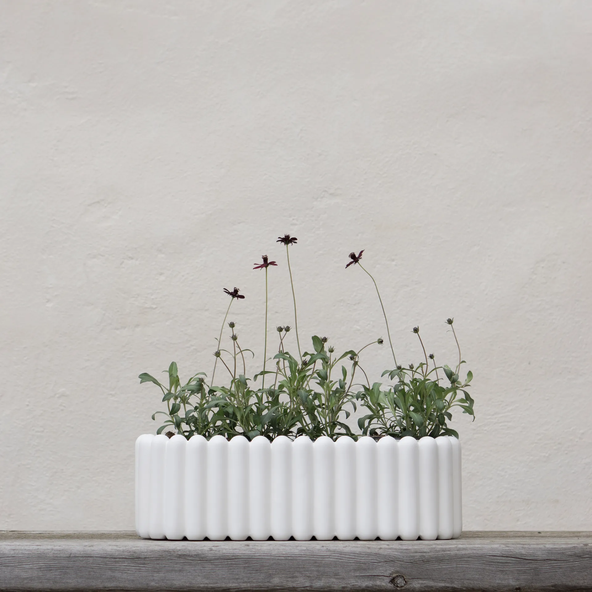 Pot de fleur Mist oval, White DBKD