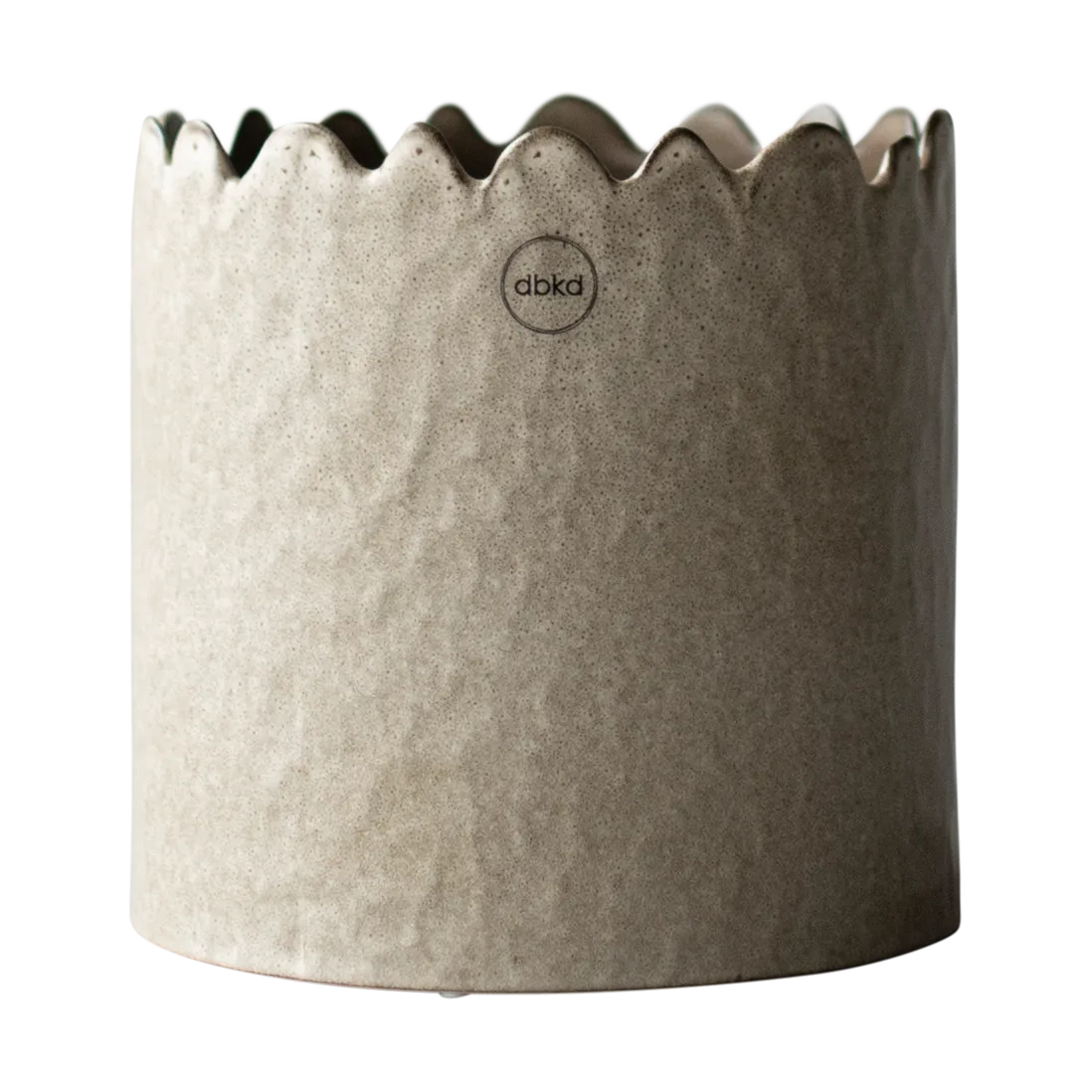 Pot Flowery Ø16 cm, Beige DBKD