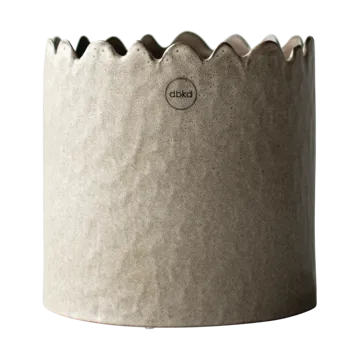 Pot Flowery Ø16 cm - Beige - DBKD