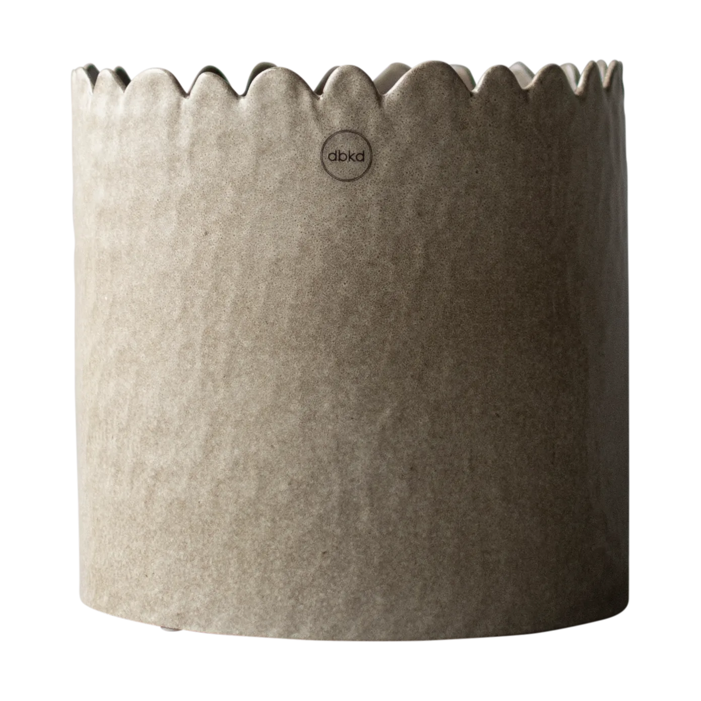 Pot Flowery Ø16 cm, Beige DBKD