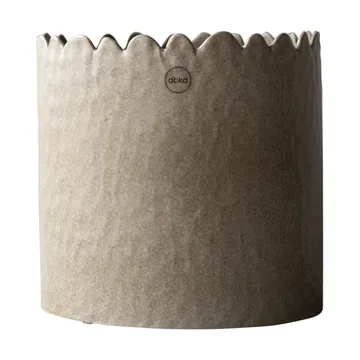 Pot Flowery Ø16 cm - Beige - DBKD