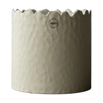 Pot Flowery Ø16 cm - Crème - DBKD