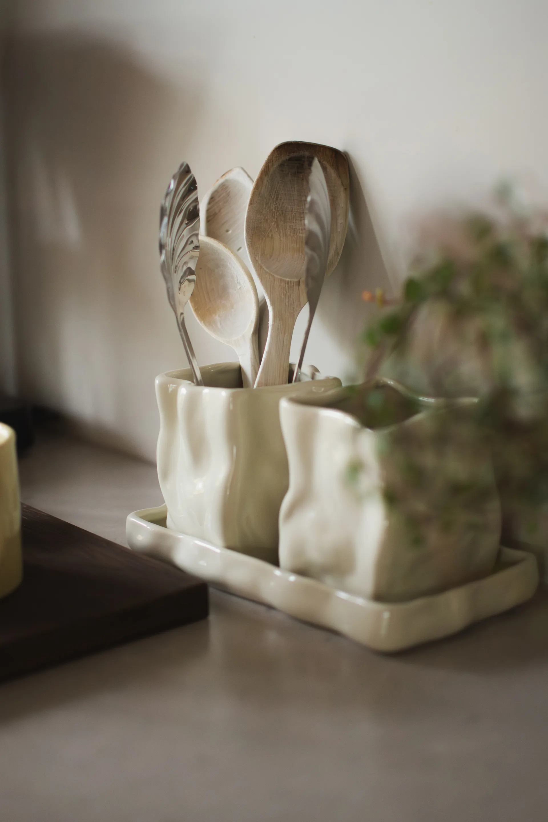 Pot Herb 3 pièces, Creme DBKD