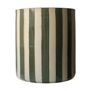 Pot Line Ø21x24 cm - Stripe green - DBKD