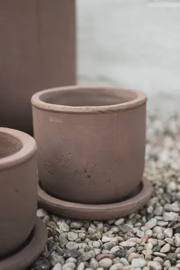 Pot Terra - Brown, Ø16x16 cm - DBKD