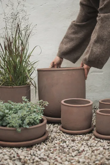 Pot Terra - Brown, Ø18x18 cm - DBKD