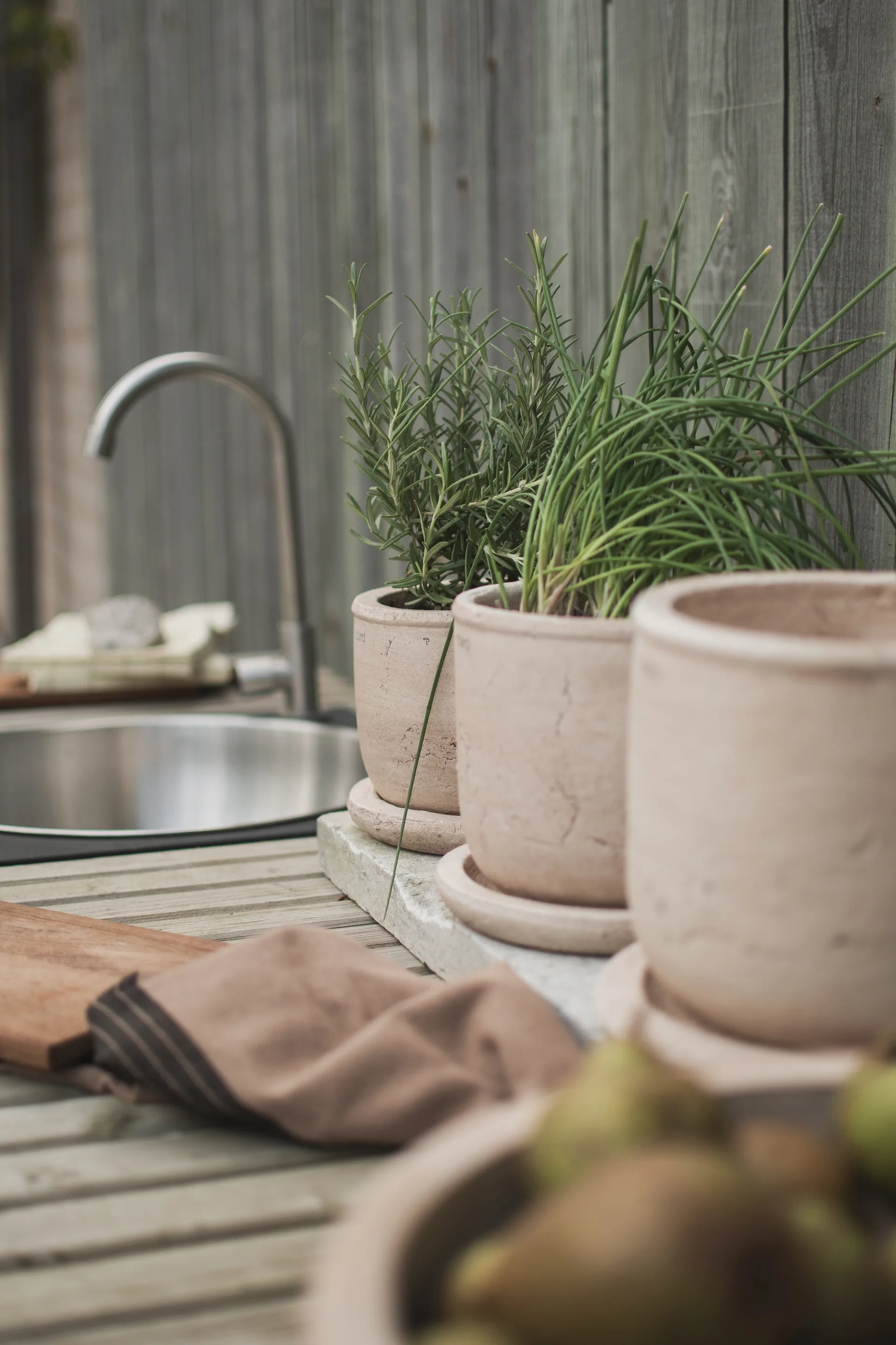 Pot Terra, Sand, Ø14x14 cm DBKD