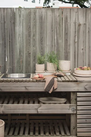 Pot Terra - Sand, Ø16x16 cm - DBKD