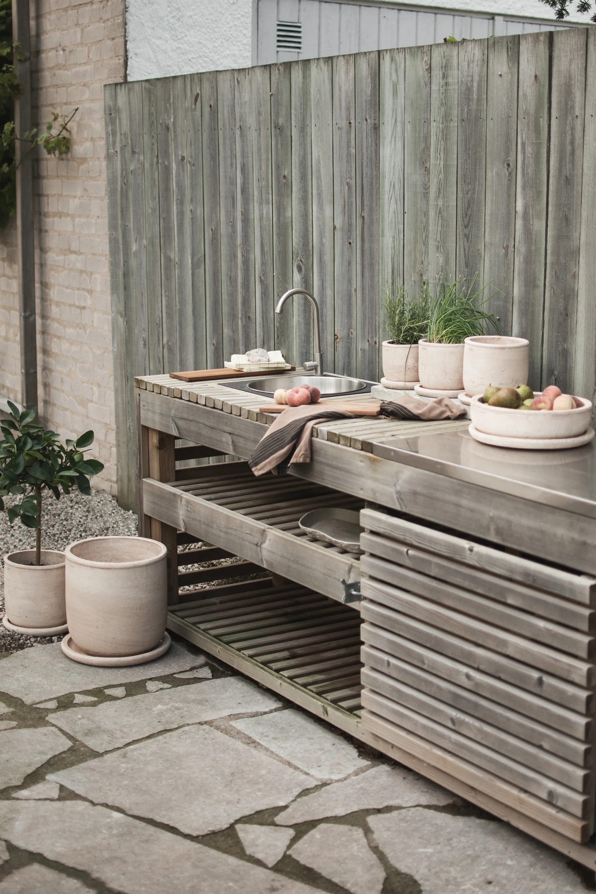 Pot Terra, Sand, Ø16x16 cm DBKD